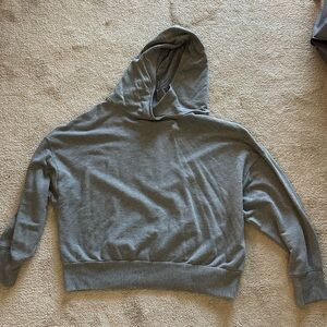 Grey Fabletics hoodie